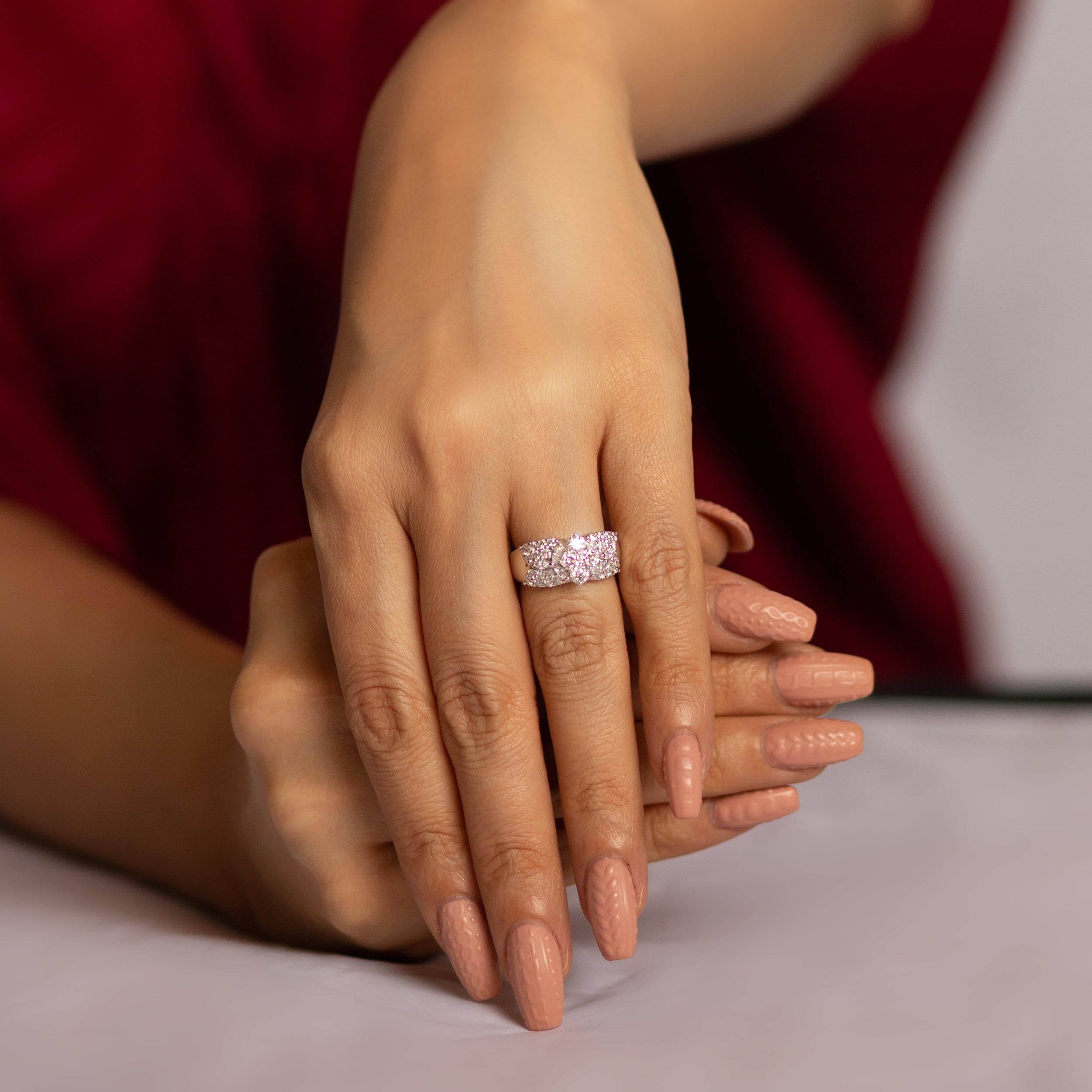 Diamond bands on discount sale
